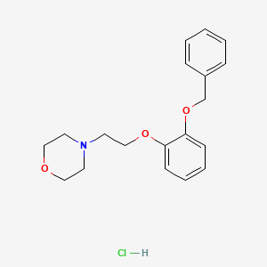 molecular formula C19H24ClNO3 B4407212 4-{2-[2-(benzyloxy)phenoxy]ethyl}morpholine hydrochloride 