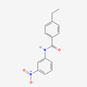 molecular formula C15H14N2O3 B4407216 Benzamide, N-(3-nitrophenyl)-4-ethyl- 