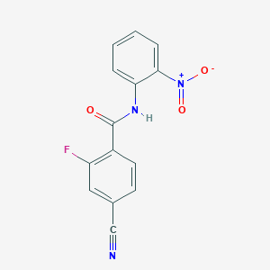 4-cyano-2-fluoro-N-(2-nitrophenyl)benzamide