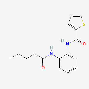 N-[2-(pentanoylamino)phenyl]-2-thiophenecarboxamide