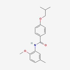 4-isobutoxy-N-(2-methoxy-5-methylphenyl)benzamide