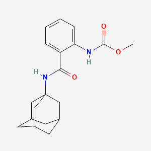 molecular formula C19H24N2O3 B4407272 methyl {2-[(1-adamantylamino)carbonyl]phenyl}carbamate 