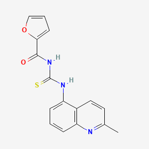 N-{[(2-methyl-5-quinolinyl)amino]carbonothioyl}-2-furamide