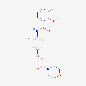 2-methoxy-3-methyl-N-{2-methyl-4-[2-(4-morpholinyl)-2-oxoethoxy]phenyl}benzamide