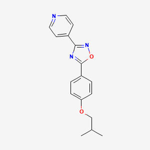 4-[5-(4-isobutoxyphenyl)-1,2,4-oxadiazol-3-yl]pyridine