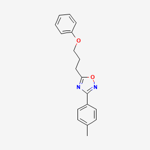 3-(4-methylphenyl)-5-(3-phenoxypropyl)-1,2,4-oxadiazole