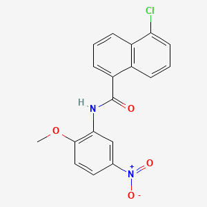 5-chloro-N-(2-methoxy-5-nitrophenyl)naphthalene-1-carboxamide