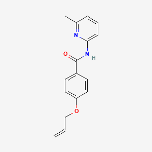 molecular formula C16H16N2O2 B4407390 4-(allyloxy)-N-(6-methyl-2-pyridinyl)benzamide 