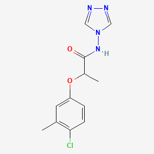 2-(4-chloro-3-methylphenoxy)-N-(1,2,4-triazol-4-yl)propanamide