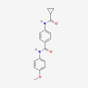 4-[(cyclopropylcarbonyl)amino]-N-(4-methoxyphenyl)benzamide