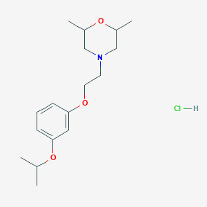 molecular formula C17H28ClNO3 B4407491 4-[2-(3-isopropoxyphenoxy)ethyl]-2,6-dimethylmorpholine hydrochloride 