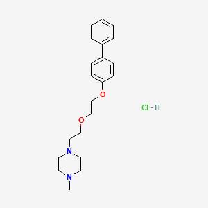 1-Methyl-4-[2-[2-(4-phenylphenoxy)ethoxy]ethyl]piperazine;hydrochloride