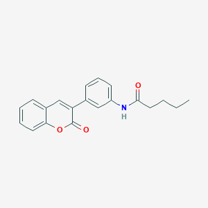 molecular formula C20H19NO3 B4407545 N-[3-(2-oxo-2H-chromen-3-yl)phenyl]pentanamide 