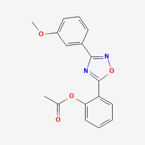 2-[3-(3-methoxyphenyl)-1,2,4-oxadiazol-5-yl]phenyl acetate