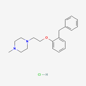 molecular formula C20H27ClN2O B4407592 1-[2-(2-Benzylphenoxy)ethyl]-4-methylpiperazine;hydrochloride 