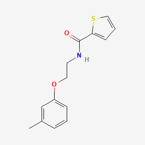 molecular formula C14H15NO2S B4407610 N-[2-(3-methylphenoxy)ethyl]-2-thiophenecarboxamide 