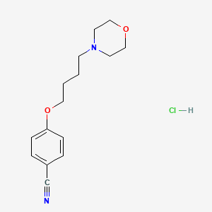 molecular formula C15H21ClN2O2 B4407627 4-(4-Morpholin-4-ylbutoxy)benzonitrile;hydrochloride 