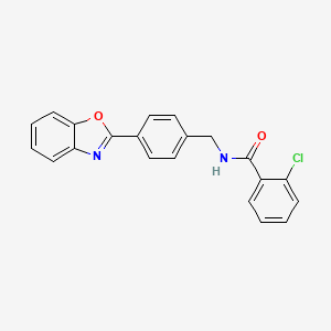 N-[4-(1,3-benzoxazol-2-yl)benzyl]-2-chlorobenzamide