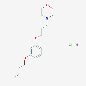 molecular formula C17H28ClNO3 B4407659 4-[3-(3-butoxyphenoxy)propyl]morpholine hydrochloride 