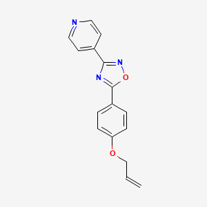 4-{5-[4-(allyloxy)phenyl]-1,2,4-oxadiazol-3-yl}pyridine