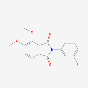 molecular formula C16H12FNO4 B440771 2-(3-fluorophenyl)-4,5-dimethoxy-1H-isoindole-1,3(2H)-dione CAS No. 352692-54-7