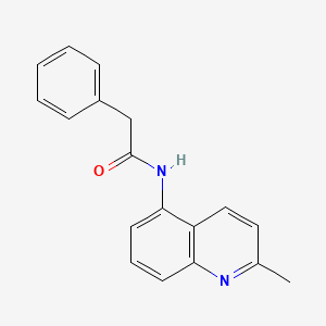 molecular formula C18H16N2O B4407711 N-(2-methyl-5-quinolinyl)-2-phenylacetamide 