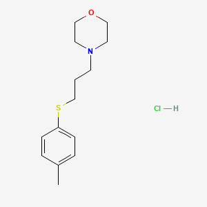 molecular formula C14H22ClNOS B4407720 4-[3-(4-Methylphenyl)sulfanylpropyl]morpholine;hydrochloride 