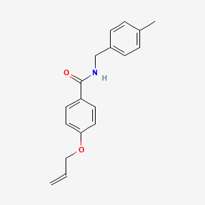 molecular formula C18H19NO2 B4407725 4-(allyloxy)-N-(4-methylbenzyl)benzamide 