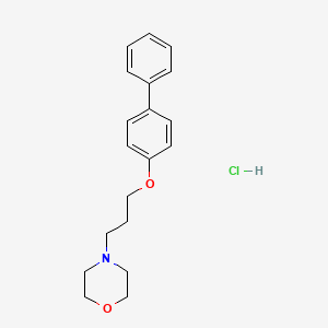 4-[3-(4-Phenylphenoxy)propyl]morpholine;hydrochloride