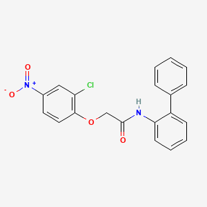 molecular formula C20H15ClN2O4 B4407739 N-2-biphenylyl-2-(2-chloro-4-nitrophenoxy)acetamide 