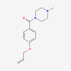 molecular formula C15H20N2O2 B4407752 1-[4-(allyloxy)benzoyl]-4-methylpiperazine 