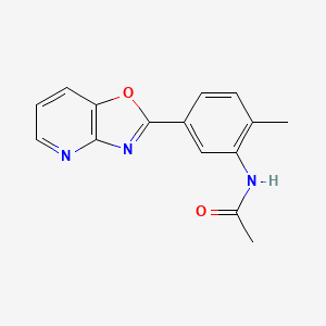 molecular formula C15H13N3O2 B4407769 N-(2-methyl-5-[1,3]oxazolo[4,5-b]pyridin-2-ylphenyl)acetamide 