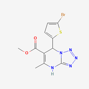 Methyl 7-(5-bromothiophen-2-yl)-5-methyl-4,7-dihydrotetrazolo[1,5-a]pyrimidine-6-carboxylate