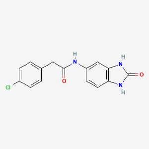 2-(4-chlorophenyl)-N-(2-oxo-2,3-dihydro-1H-benzimidazol-5-yl)acetamide