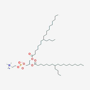 molecular formula C52H104NO8P B044078 2,3-Bis(8-butyloctadecanoyloxy)propyl 2-(trimethylazaniumyl)ethyl phosphate CAS No. 114928-03-9
