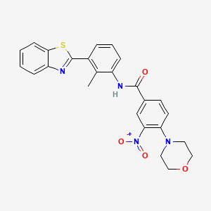 N-[3-(1,3-benzothiazol-2-yl)-2-methylphenyl]-4-(4-morpholinyl)-3-nitrobenzamide