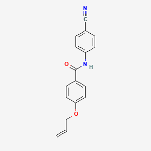 molecular formula C17H14N2O2 B4407847 N-(4-cyanophenyl)-4-prop-2-enoxybenzamide 