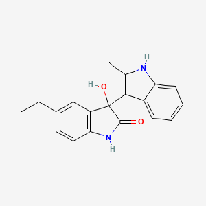 5'-ethyl-3'-hydroxy-2-methyl-1',3'-dihydro-1H,2'H-3,3'-biindol-2'-one