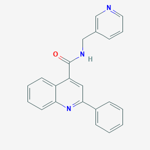 molecular formula C22H17N3O B440790 2-phenyl-N-(3-pyridinylmethyl)-4-quinolinecarboxamide CAS No. 65628-71-9