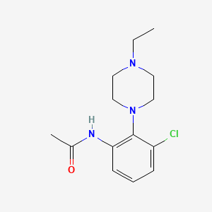 N-[3-chloro-2-(4-ethyl-1-piperazinyl)phenyl]acetamide