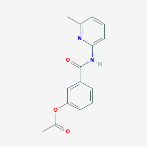 molecular formula C15H14N2O3 B4407913 3-{[(6-methyl-2-pyridinyl)amino]carbonyl}phenyl acetate 