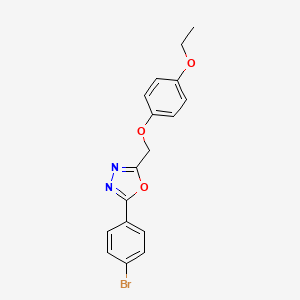 2-(4-bromophenyl)-5-[(4-ethoxyphenoxy)methyl]-1,3,4-oxadiazole