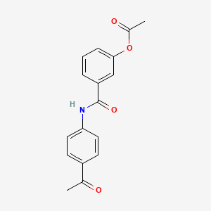 3-{[(4-acetylphenyl)amino]carbonyl}phenyl acetate