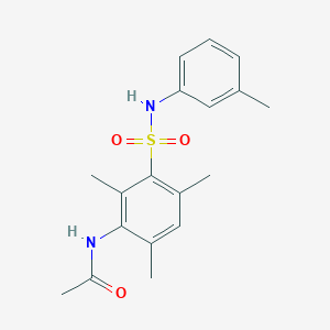 N-(2,4,6-trimethyl-3-{[(3-methylphenyl)amino]sulfonyl}phenyl)acetamide