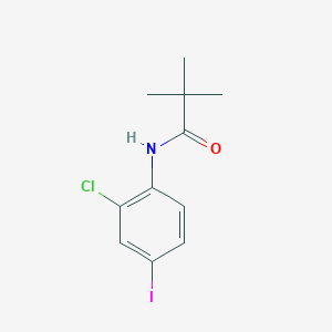 molecular formula C11H13ClINO B4407940 N-(2-chloro-4-iodophenyl)-2,2-dimethylpropanamide 