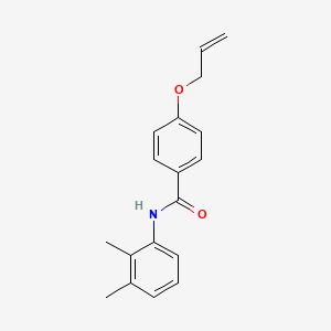 molecular formula C18H19NO2 B4407972 4-(allyloxy)-N-(2,3-dimethylphenyl)benzamide 