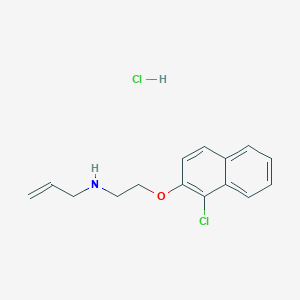 N-[2-(1-chloronaphthalen-2-yl)oxyethyl]prop-2-en-1-amine;hydrochloride