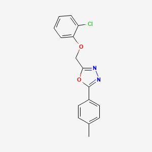 2-[(2-chlorophenoxy)methyl]-5-(4-methylphenyl)-1,3,4-oxadiazole