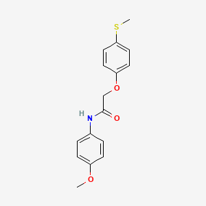 N-(4-methoxyphenyl)-2-[4-(methylthio)phenoxy]acetamide