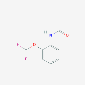 molecular formula C9H9F2NO2 B4408030 N-[2-(difluoromethoxy)phenyl]acetamide CAS No. 22236-05-1